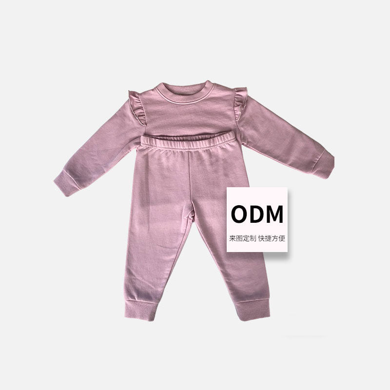 Baby girl (3-24 months) 2-piece tracksuit set (pants + top)