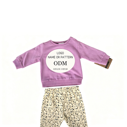 Girls' three-piece flared pants set