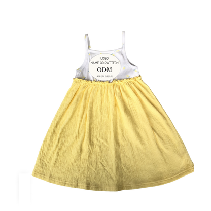 Girls' sleeveless dress set