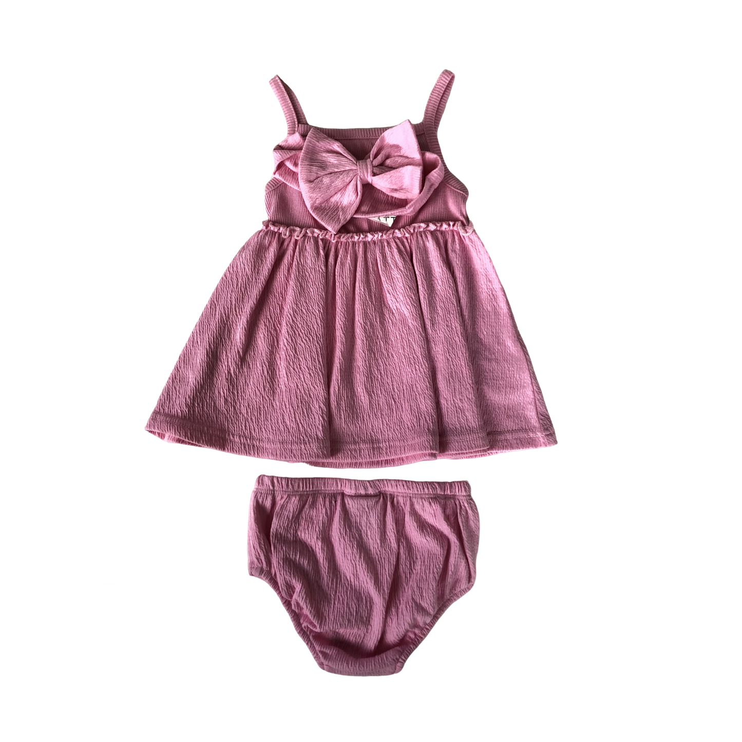 Girls' sleeveless dress set