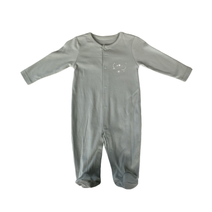 Baby bodysuit with drawstring