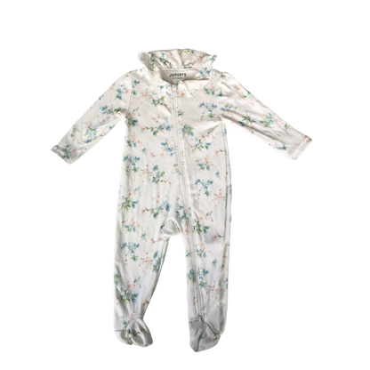 Baby bodysuit with drawstring