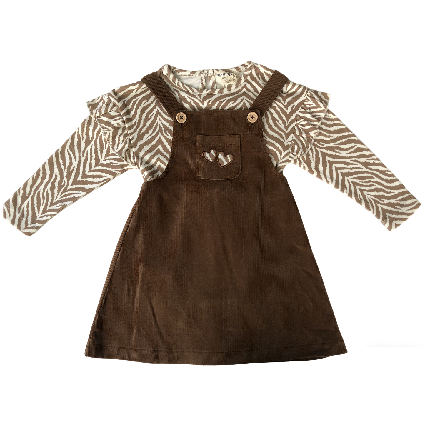 Corduroy overalls for baby girls aged 3-18 months: Corduroy overalls dress, romper &amp; stockings