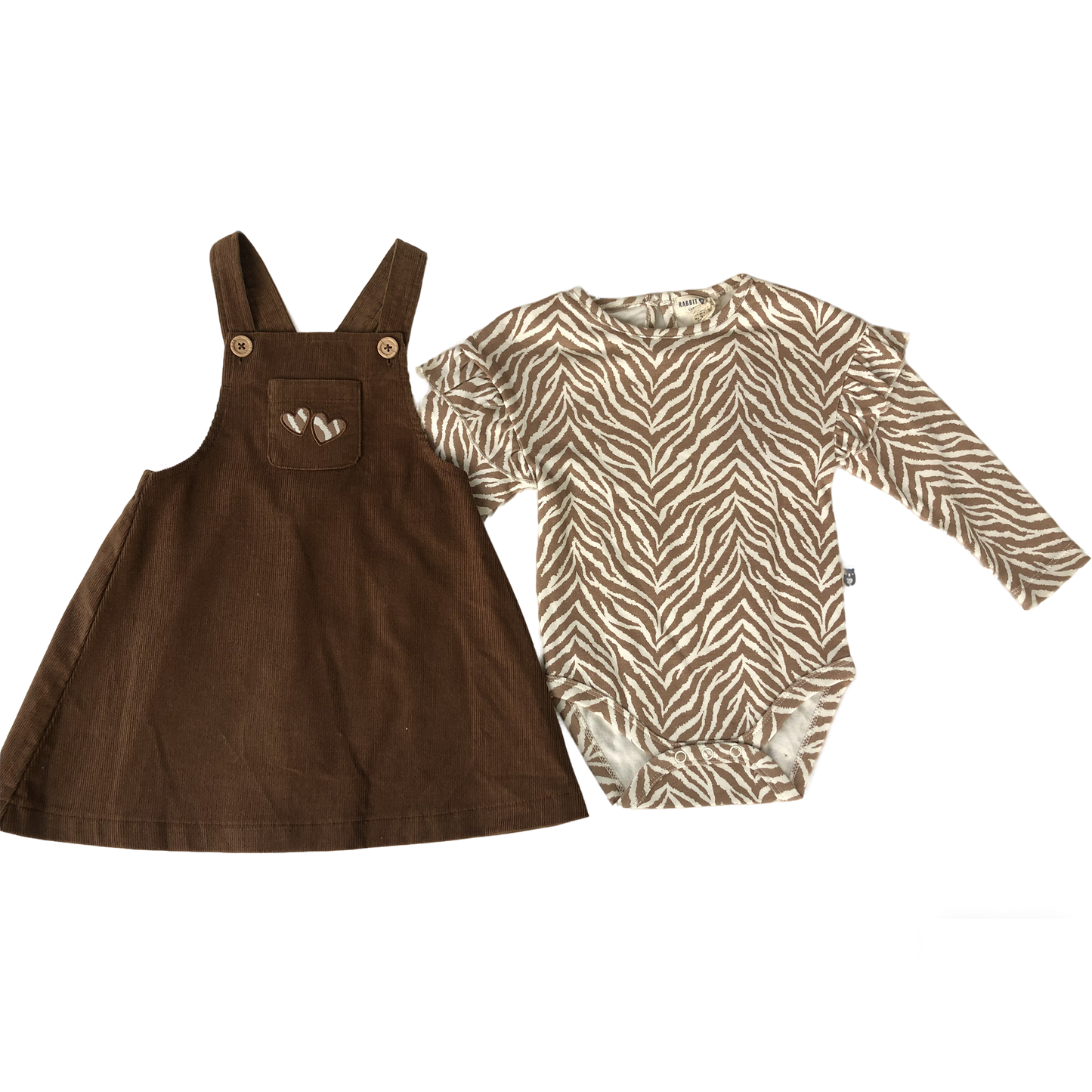 Corduroy overalls for baby girls aged 3-18 months: Corduroy overalls dress, romper &amp; stockings