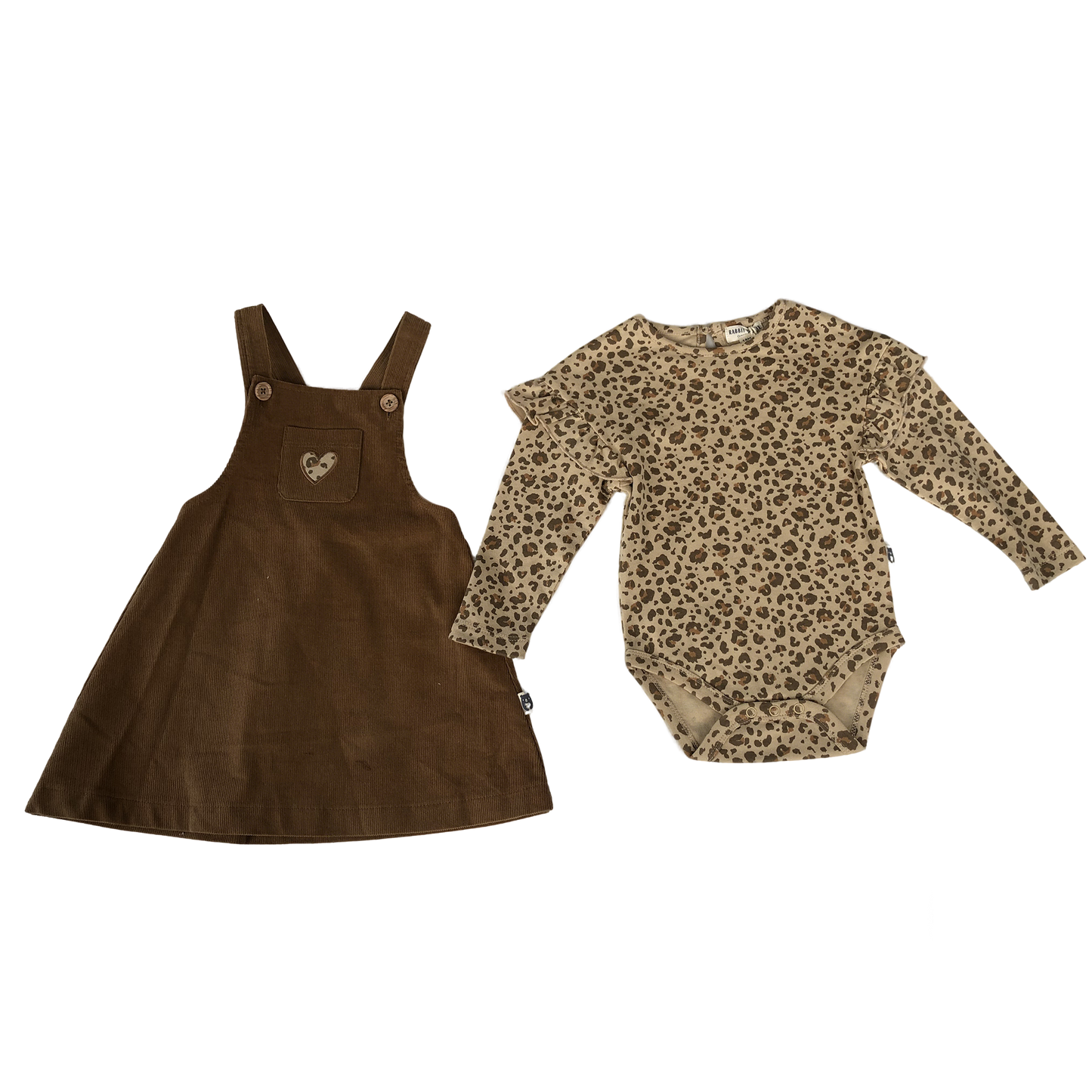 Corduroy overalls for baby girls aged 3-18 months: Corduroy overalls dress, romper &amp; stockings