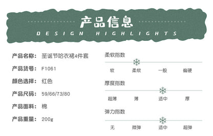 New Christmas Baby Girl Short Sleeve Romper Dress Infant Short Sleeve Jumpsuit Set