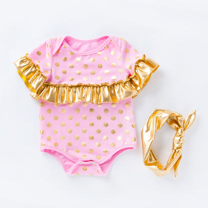 Children's Clothing New Halloween Christmas Baby Clothes Short Sleeve Romper Cartoon Onesie Jumpsuit