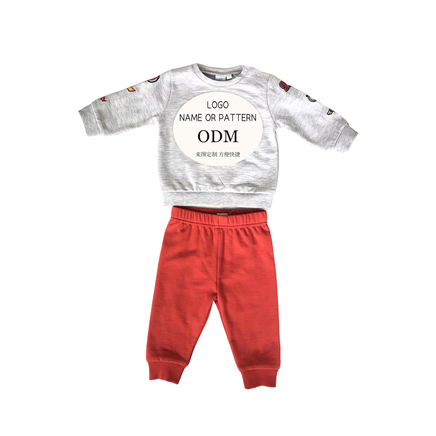 Baby girl (3-24 months) 2-piece tracksuit set (pants + top)