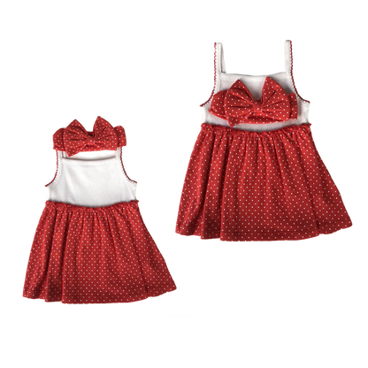 Girls' sleeveless dress set