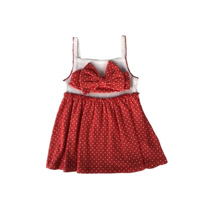 Girls' sleeveless dress set