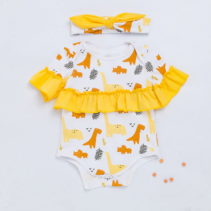 Children's Clothing New Halloween Christmas Baby Clothes Short Sleeve Romper Cartoon Onesie Jumpsuit