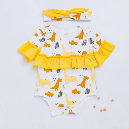 Children's Clothing New Halloween Christmas Baby Clothes Short Sleeve Romper Cartoon Onesie Jumpsuit