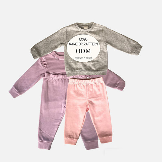 Baby girl (3-24 months) 2-piece tracksuit set (pants + top)