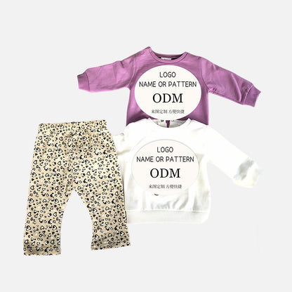 Girls' three-piece flared pants set