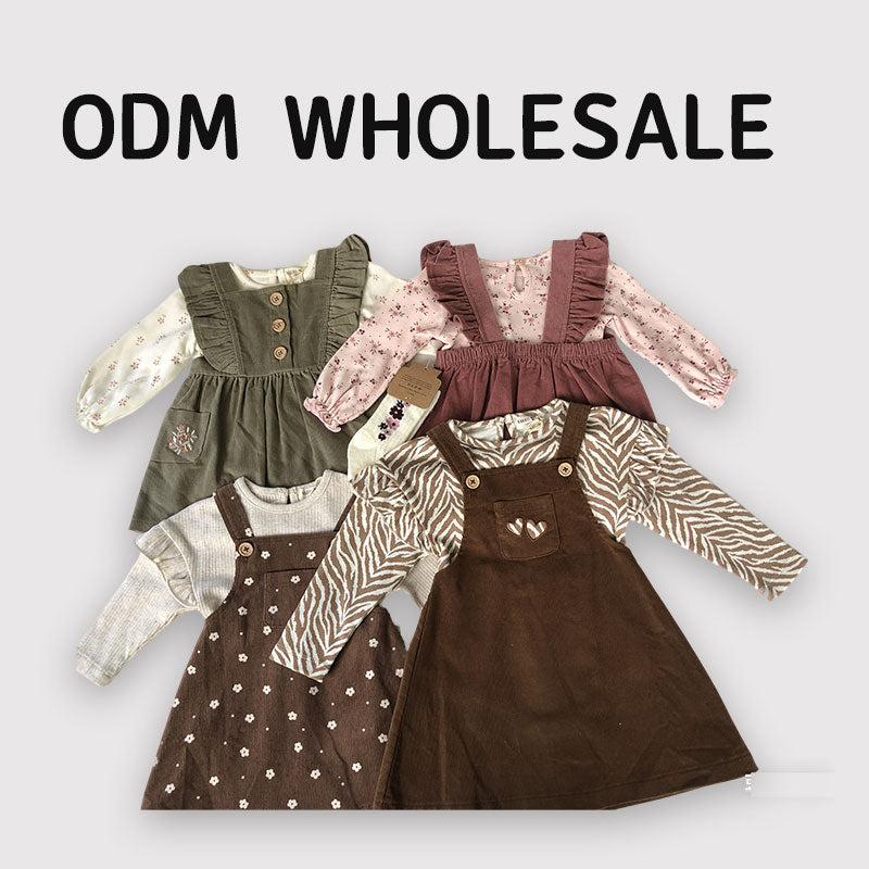 Corduroy overalls for baby girls aged 3-18 months: Corduroy overalls dress, romper &amp; stockings